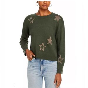 RAILS Perci Star Print Green Sweater Size XS